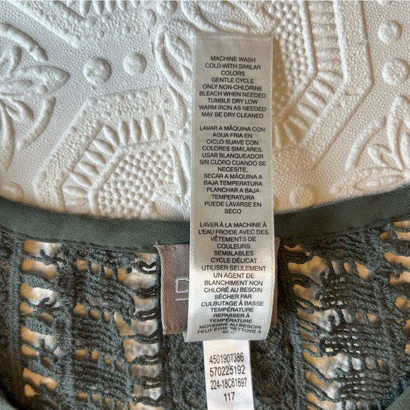 Chico's Lace Novelty Vest Mountain Pine Sz 0 S/4 EUC - Picture 8 of 14